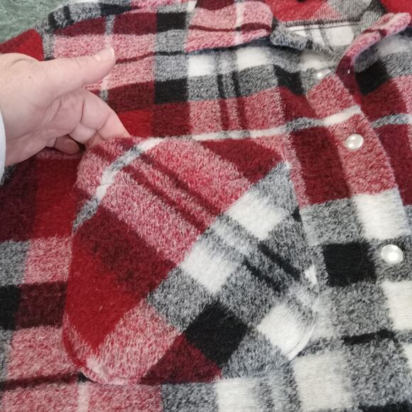 Zara Shacket Jacket Mens Womens Oversized Small Plaid Wool Blend Overshirt Cozy - Picture 5 of 14